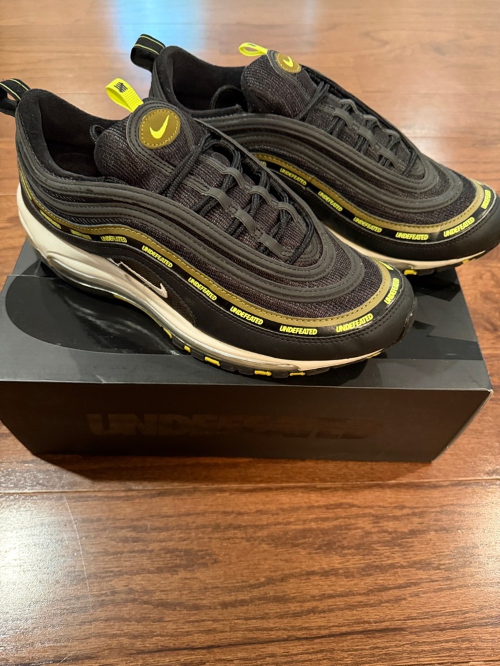 Nike Air Max 97 x Undefeated Limited Edition 9.5 OG box. Hard to find.